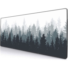 Gamer egérpad, nagy, Misty Forest, fa, 31,5x11,8 hüvelyk