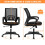 Chaise de bureau ergonomique noire à hauteur réglable 2