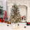 Flocked Fiber Optic Christmas Tree 3 ft to 4.5 ft 6