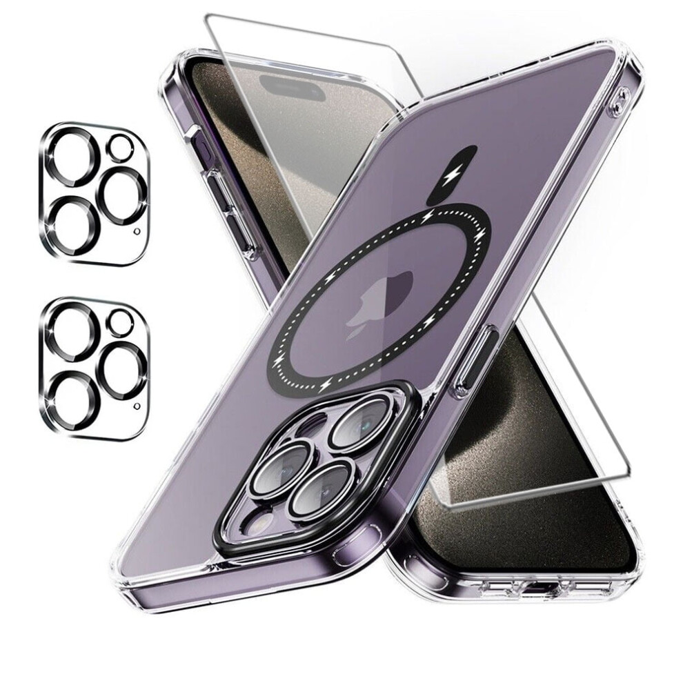 Xhy Magnetic Iphone 15 Case 6.1" Magsafe Shockproof Clear 9558633604221