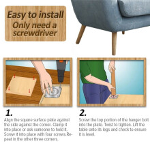 4 Pieces Furniture Legs Wood Solid Furniture Straight Table Legs Non-Slip Chair Legs Replacement Accessories 20cm