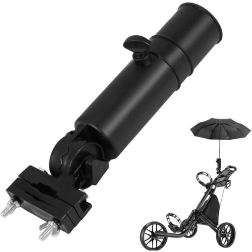 Universal golf umbrella holder adjustable for small golf 1