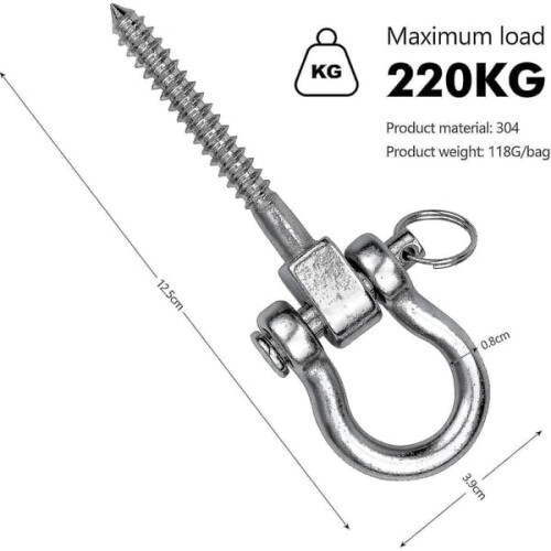 Ceiling Hook Stainless Steel 220kg Load Capacity 1