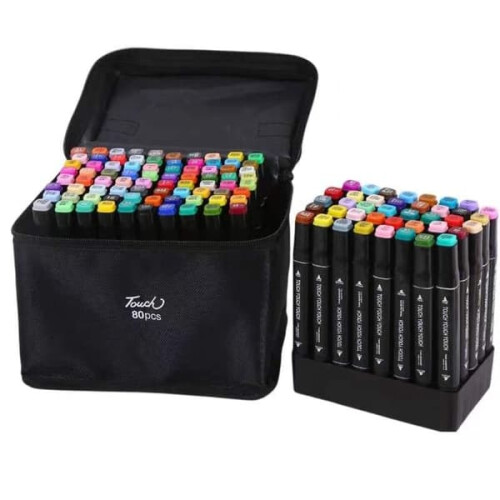 Marker Pens Double-Sided Multi-Color 80-Pack 2