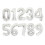 90cm Number Balloon Metallic Gold Silver 3