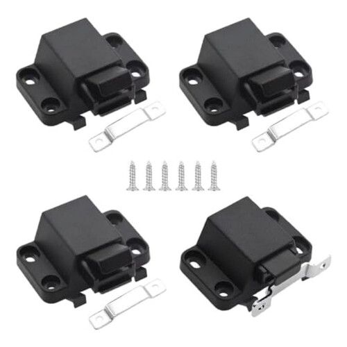 Self Closing Push Door Latches Hardware Kitchen Cabinet Push Latches Drawer Locks Push Pull Tips  RV Wardrobes