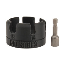 Nut Zipper Drill Attachment, Nuts Remover Bolt Extractor Tool for Conduit Racks, Strut Systems, Hex Shank Nut Driver