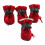 Dog Winter Plush Boots Anti-skid Soft Sole4pcs 1