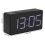 Black Alarm Clock with Built-in Battery and Snooze Function 5