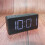 Black Alarm Clock with Built-in Battery and Snooze Function 3
