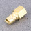 Conector rápido de latão para aparelhos a gás propano. 9,9 x 5,3 x 5,3 cm (3,9 x 2,1 x 2,1 polegadas). 1