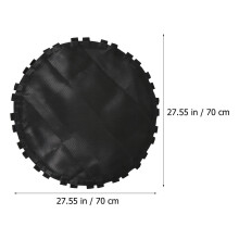 Trampoline springmat rond zwart 1 stuk
