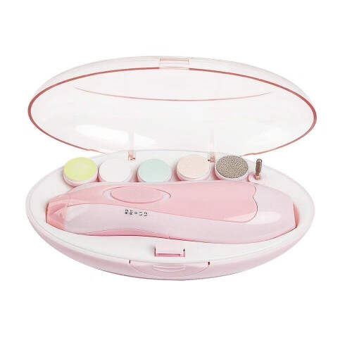Lixa elétrica para unhas de bebê com luz LED, 1 unidade