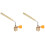 Gas Torch Lighter Adjustable Flame Portable 2pcs 1