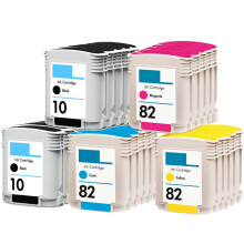Cartuchos de tinta HP10/82 compatibles (paquete de 23)