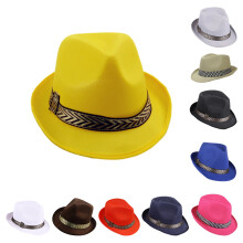 Fedora klobouk pro muže a ženy prodyšná letní sluneční čepice