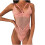 Body da donna in pizzo con scollo a V profondo e spalline. 1