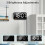 Large LED Wall Clock with 3 Brightness Levels 4