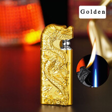 Briquet à butane double flamme coupe-vent (1 pièce)