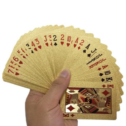 Gold Plated Poker Cards Deck 52 Pieces 1