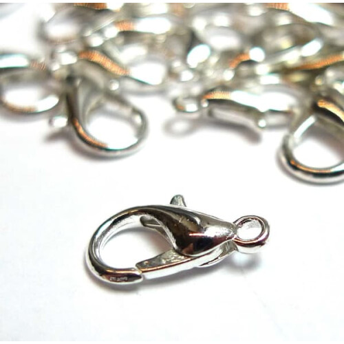 Necklace clasp silver plated 5-pack 2