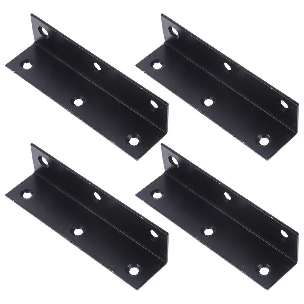 Ounona Cast Iron Right Angle Brackets L Shape 4 Pcs 9402001649102