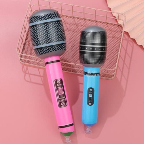 Blow Up Microphones 25 cm 12 pcs 2