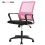 Mesh Office Chair with Arms Adjustable Height Pink 1