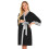 Robe de nuit de maternité noire à manches 3/4, taille S 2