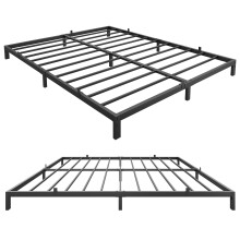 Estructura de cama de plataforma metálica con almacenamiento debajo de la cama, individual a