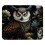 Mouse pad em formato de coruja com base de borracha para mesa de escritório/casa. 1