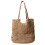 Große Damen-Schultertasche aus Stroh mit Lochmuster 1