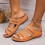 Women's Orange Wedge Sandals Comfortable Size 8.5 3