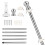 Adjustable Outdoor Flag Pole with Mounting Bracket Set 1