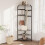 Corner coat rack with shoe bench and 12 hooks 1