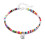Pulsera tobillera elástica de cuentas estilo boho hecha a mano 1