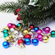 Enfeites de Natal em formato de bola, inquebráveis, 24 peças