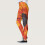 Naadloze, bedrukte legging met hoge taille, enkellengte 3