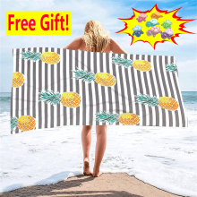 Microvezel strandhanddoek, zandbestendig, 27 x 59 inch