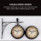 Retro Double-Sided Wall Clock Antique Iron Black 3