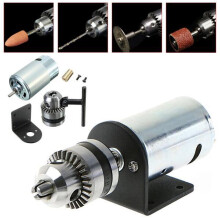 DIY draaibankpersmotor kit 12V-36V met handboor