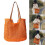 Große Damen-Schultertasche aus Stroh mit Lochmuster 2