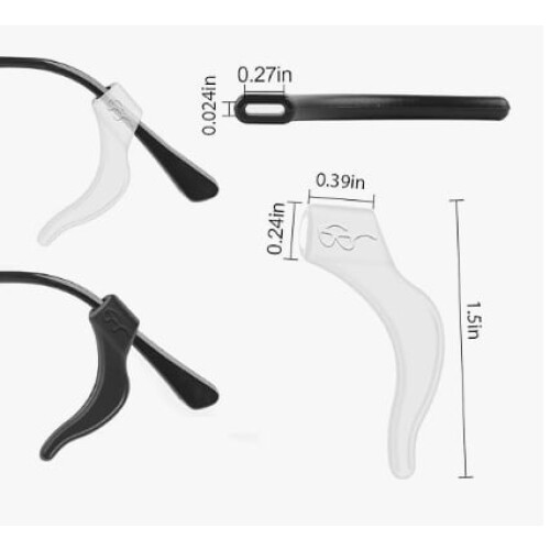 Protetores de silicone para óculos (24 pares) 1