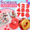 Silicone Cake Mold Digit Number 6 Red 2