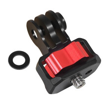 Para 2.ª Mejorada Adaptador de Tres Tarjetas una 1/4 Alai Posicionamiento Desmontaje Base de Montaje Fija,Negro Rojo A
