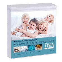 Protège-matelas simple en coton biologique 99 x 190 cm
