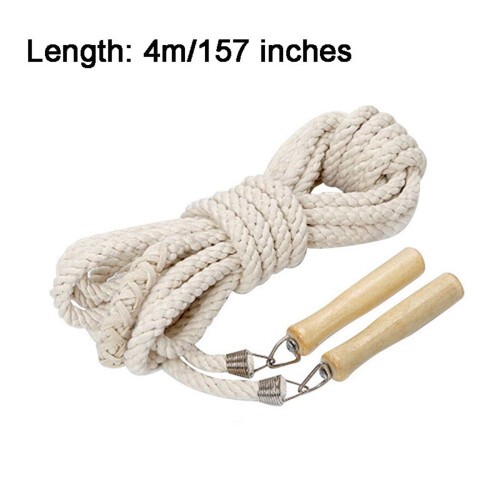 Coardă de sărit cu mânere din lemn, 300–200 cm