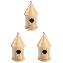 Casetta in legno per colibrì e parrocchetti.