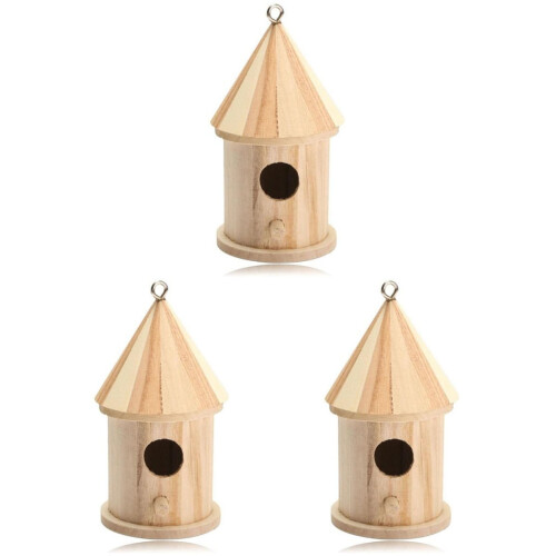 Casetta in legno per colibrì e parrocchetti.