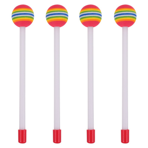 Drum Sticks Kids Practice Rainbow Color 4 Pcs